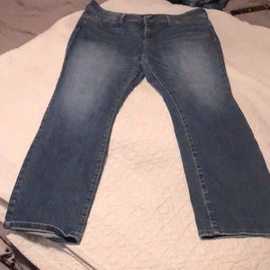 NYDJ Mid-Rise Sheri Slim straight leg jeans